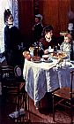 Claude Monet Canvas Paintings - The Luncheon